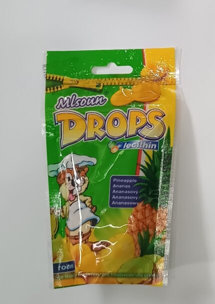 Poslastice Drops za glodare sa lecitinom, ukus ananasa, 75 gr