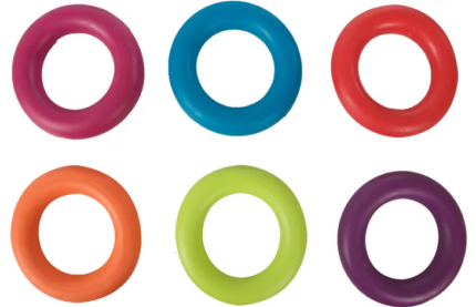 Igračka gumena čvrsta prsten 9 cm