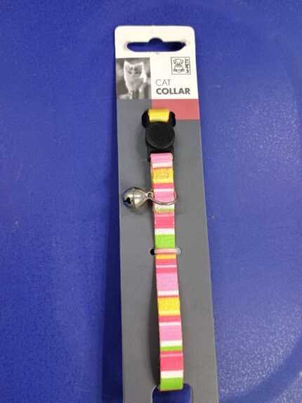 Ogrlica za mačke sa šarenim trakama