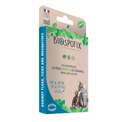 Ogrlica Biospotix protiv buva i krpelja repelentna za mačke