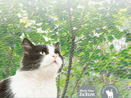 Mreža za mačke za terasu providna Pawise, različite veličine