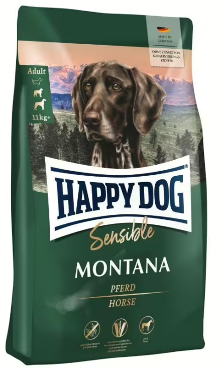 Happy Dog Sensible Montana sa konjetinom za srednje i velike rase, 1-4 kg