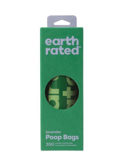 Kese za izmet Earth Rated biorazgradive velike sa mirisom lavande, 300 kom u rolni