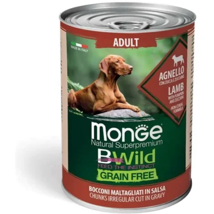 Monge Bwild konzerva za pse Adult jagnjetina 400g